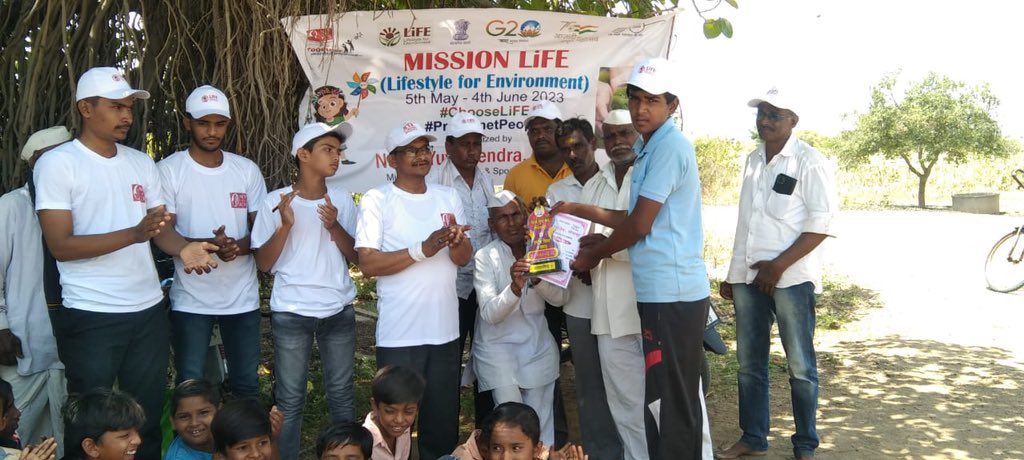 Cycle Rally organised on the occasion of “World Bicycle Day” under the program “Mission LiFE” to promote health and wellness among the public….#missionlife #ChooseLiFE #nyksolapur
