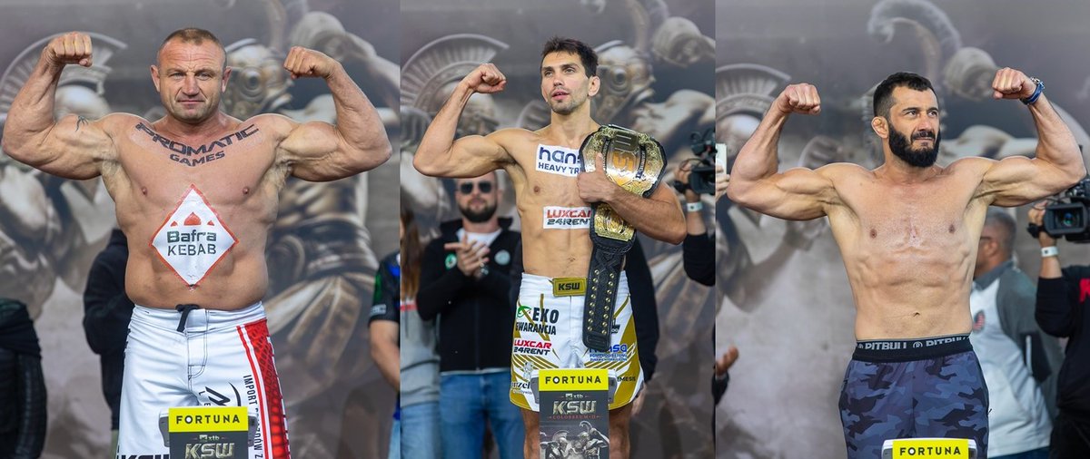 MMAPolska_Org's tweet photo. Dziś w nocy do okrągłej klatki #KSW powróci trzech ambasadorów Stowarzyszenia MMA Polska 🔥
Mamed Khalidov, Marian Ziółkowski i Mariusz Pudzianowski, trzymamy kciuki za kolejne wygrane 👍
#Colosseum2 https://t.co/59fLtbKcQr