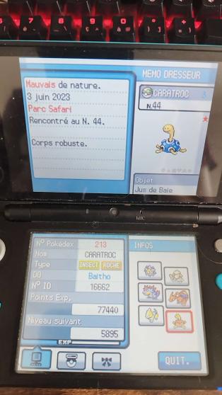 Baiitho's tweet photo. ✨Shiny Shuckle✨after 27'080 encounters in Heartgold ! 

This shiny just waited for the #safariweek2023 to show up !

GL everyone ! Let's make those Safari Zones shine ! 🤩 https://t.co/OqNr1p4guE