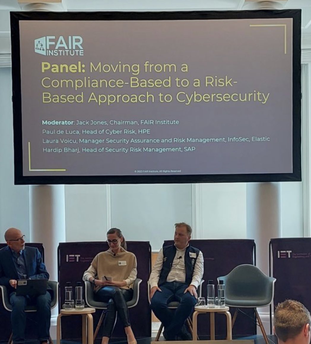 drobinski2604's tweet photo. #FAIR is  a methodology for #evaluating the #impacts of a #risk more reliably. They are translated into #financial losses to make the results tangible. #Quantifying #cyber risk is strategic for decision-makers. @EGERIEsoftware @FAIRInstitute @JeanLarroumets @OgerPierre https://t.co/ULs97K6myS