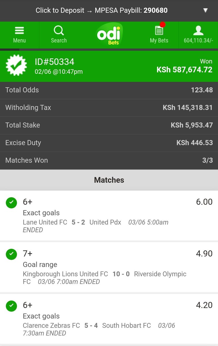 WOOOON!!🔥 500k innit✅
Congratulations 🎉 to everyone who placed this bet 🤑
Today we are destroying bookies😍
More tips here👇
t.me/+9yOjQPankyxmN…
Stake for my retweet gang. i need only 500 retweets and then drop some stake.