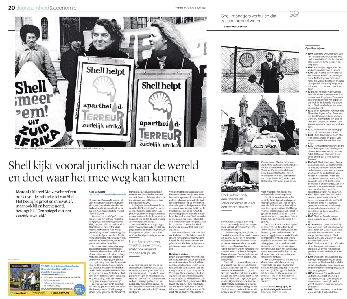 Een pracht boek. Over ⁦<a href="/Shell/">Shell</a>⁩ Politieke biografie van een multinational door ⁦<a href="/marcelmetze/">Marcel Metze</a>⁩ Recensie in <a href="/trouw/">Trouw</a> Aanrader!