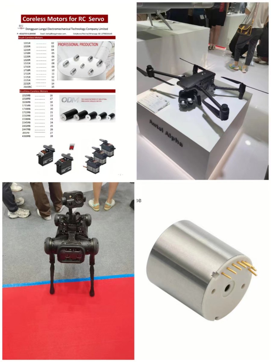 LangyiShelly's tweet image. Langyi produces comprehensive coreless DC motors in China. We have all kinds of coreless motor models for RC servos, if you need higher torque, our coreless motor with 4 poles can meet your requirements
#dcmotor #RCservo #highertorque #4polesmotor #corelessmotor #China #minimotor
