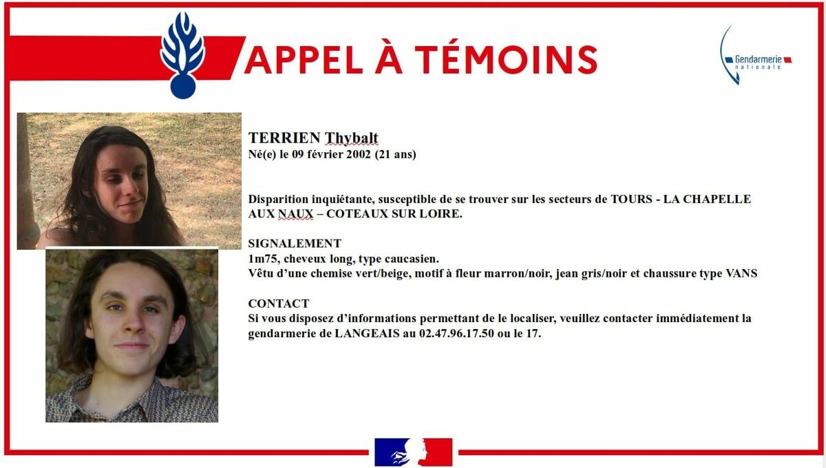 icitouraine's tweet photo. Indre-et-Loire : un jeune homme de 21 ans porté disparu, la gendarmerie lance un avis de recherche
➡️ https://t.co/t2mxaK3t92 https://t.co/joQNgBMPdY