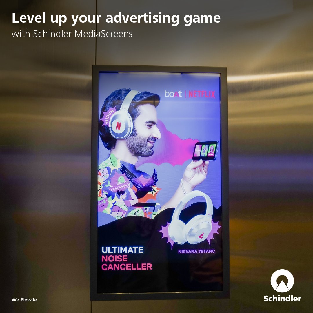 SchindlerIND's tweet photo. Add a prominent and a measurable medium to your brand marketing strategy with Schindler MediaScreen. With its innovative placement and 4k HD display, your message is sure to cut through the clutter.

Know more - https://t.co/ONWDt75M4Q

#SchindlerIndia #WeElevate #MediaScreen #LiftAdvertising #Advertising #Marketing #MediaPlanning #iot #Marketers #BrandManagers