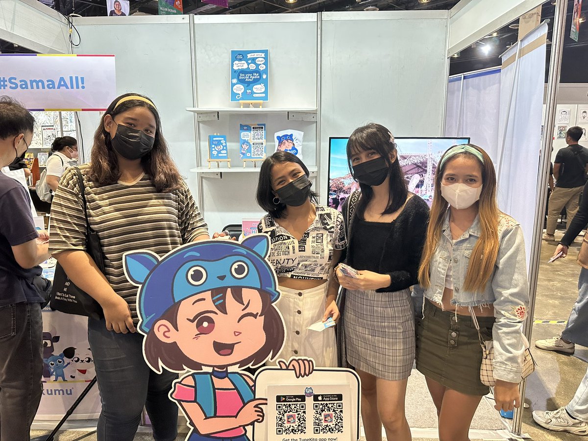 TypeKitaPH's tweet photo. 🚨TYPEKITA AUTHORS🚨 at our #TypeKitaPh Booth G14!
Tara na dito sa #PhilippineBookFestival 💕📚🤓📝
#TypeKitaPH #Bookfestph #Chatserye #ChatNovel #Chatfic #ReadPinoy https://t.co/ZvEfV3Ps3P
