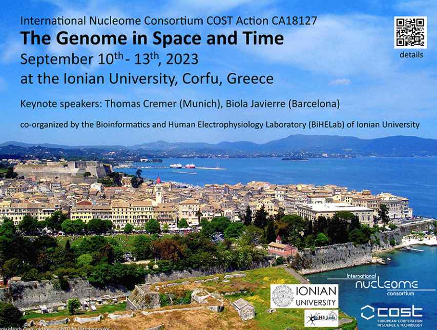 The Genome in Space and Time, the International Nucleome Consortium's Symposium. Join us in beautiful Corfu ! short talk available inc-cost.eu/corfu-2023/ @INC_COST