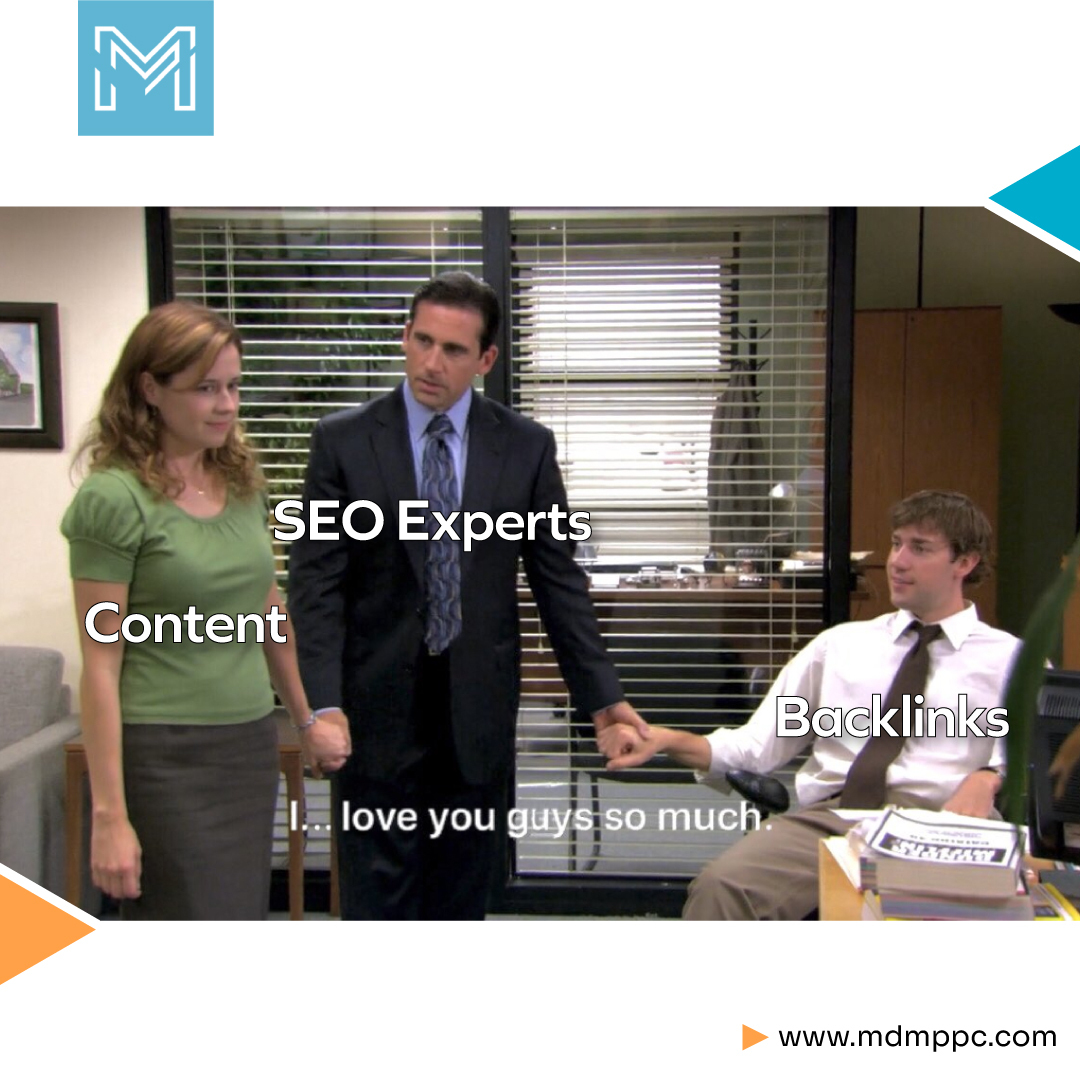 We love to backlink our content, just like Michael loves Jim and Pam!

#seo #theofficememe #seomeme #theofficememes #jimandpam #backlink #contentwriter #seoexperts #mcelligottppc #mdm