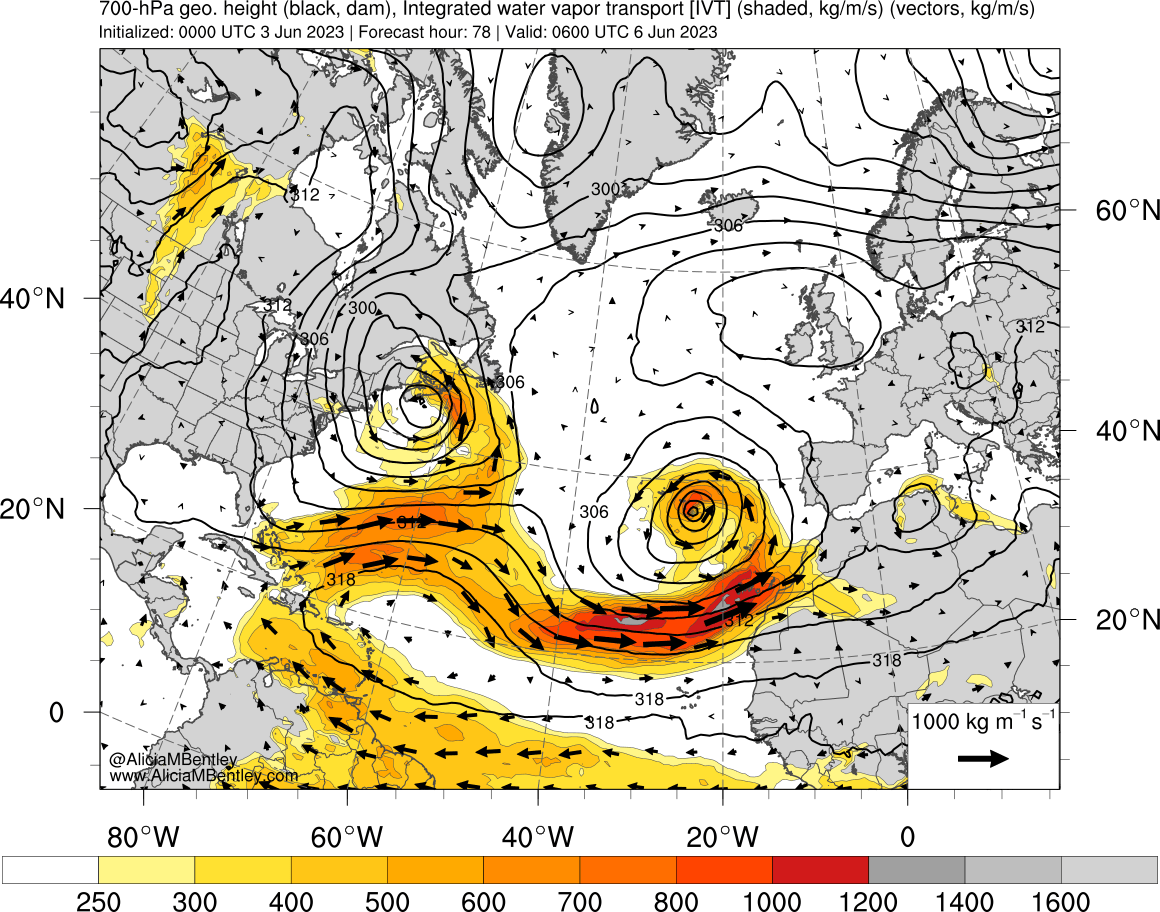 Esto es inaudito:👇

#Canarias será afectada por un gran río atmosférico en pleno junio!😳

Lo raro no es el fenómeno en sí, es la época en la que sucede. Circulación atmosférica extremadamente anómala.