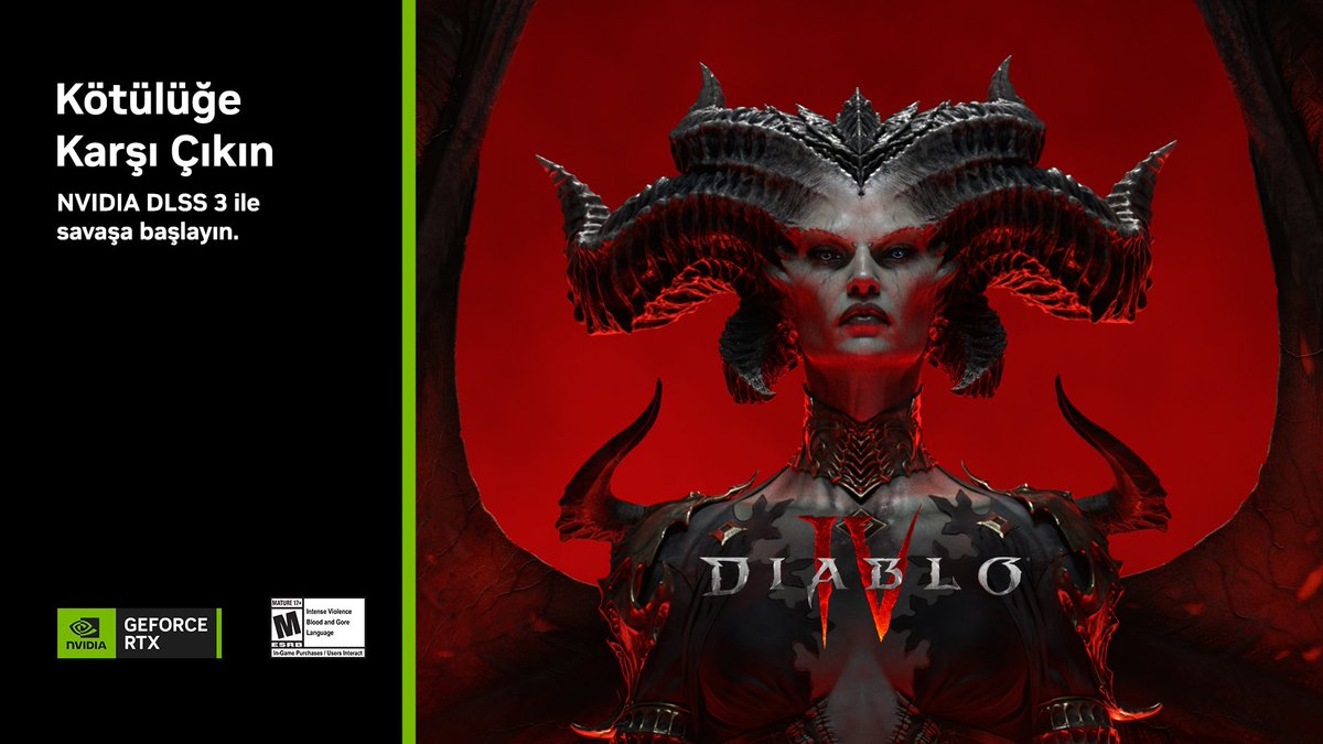 nvidiageforcetr on Twitter: "#DiabloIV'ü DLSS 3 ile deneyimleyin. 😈
