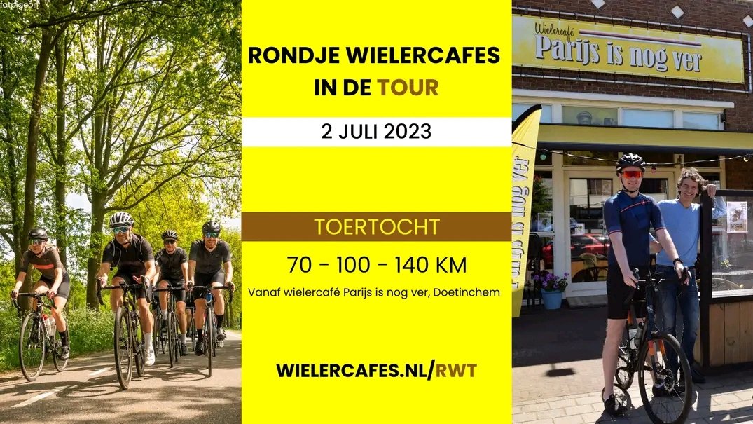 2 juli 2023: Toertocht Rondje Wielercafes in de Tour 💛 met start bij Parijs is nog ver. Meer weten? -> wielercafes.nl/rwt #rwt23 #wielercafes @gemeenteDchem #toertocht #cycling #wielrennen
