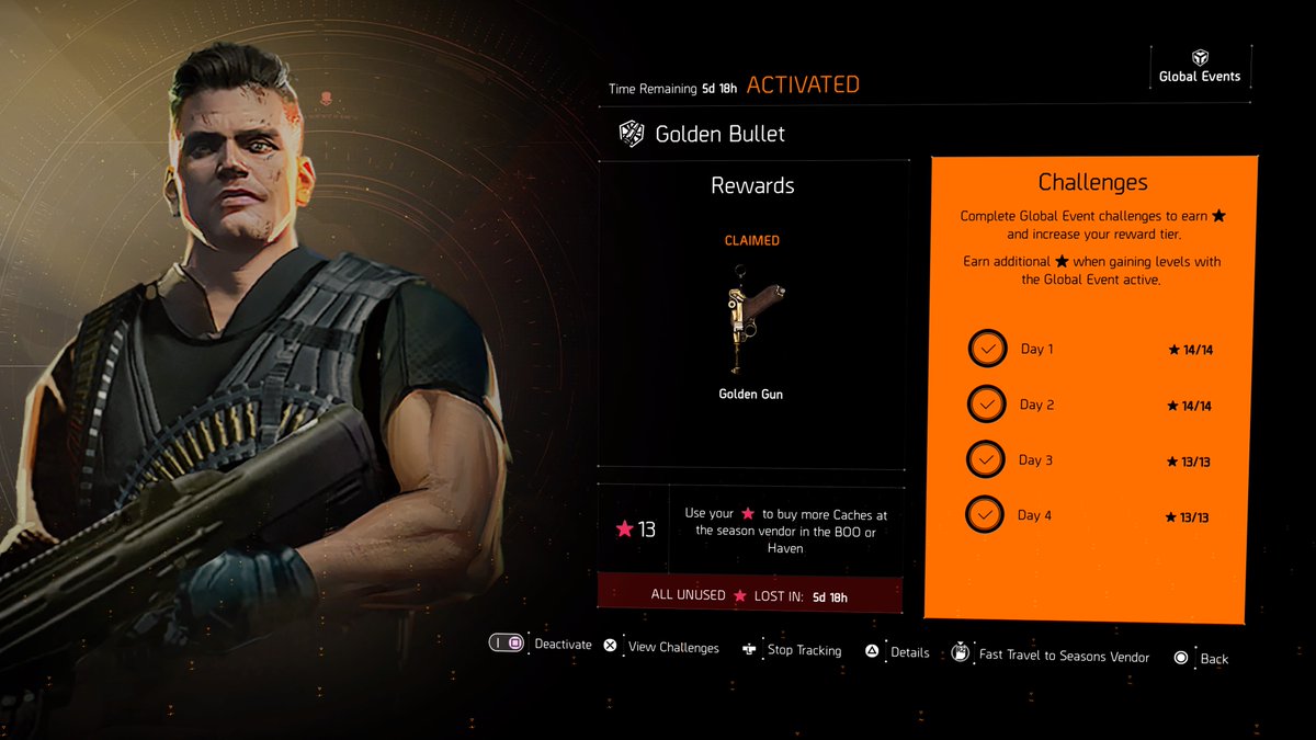 There's goes all the event challenges. Moving onto the next thing....  #TheDivison2 #gaming #PS5 #GoldenBullet #PS5Share, #TomClancysTheDivision2