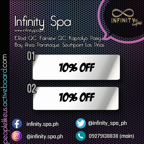 Plucards's tweet photo. @infinity_spa_ph  is a partner spa of the forum. Avail the benefits by presenting your PLUS membership card.
#infinityspa #massage #membershipbenefits #pluscard #PrideMonth2023 #spasph https://t.co/MkJhMDDzfv