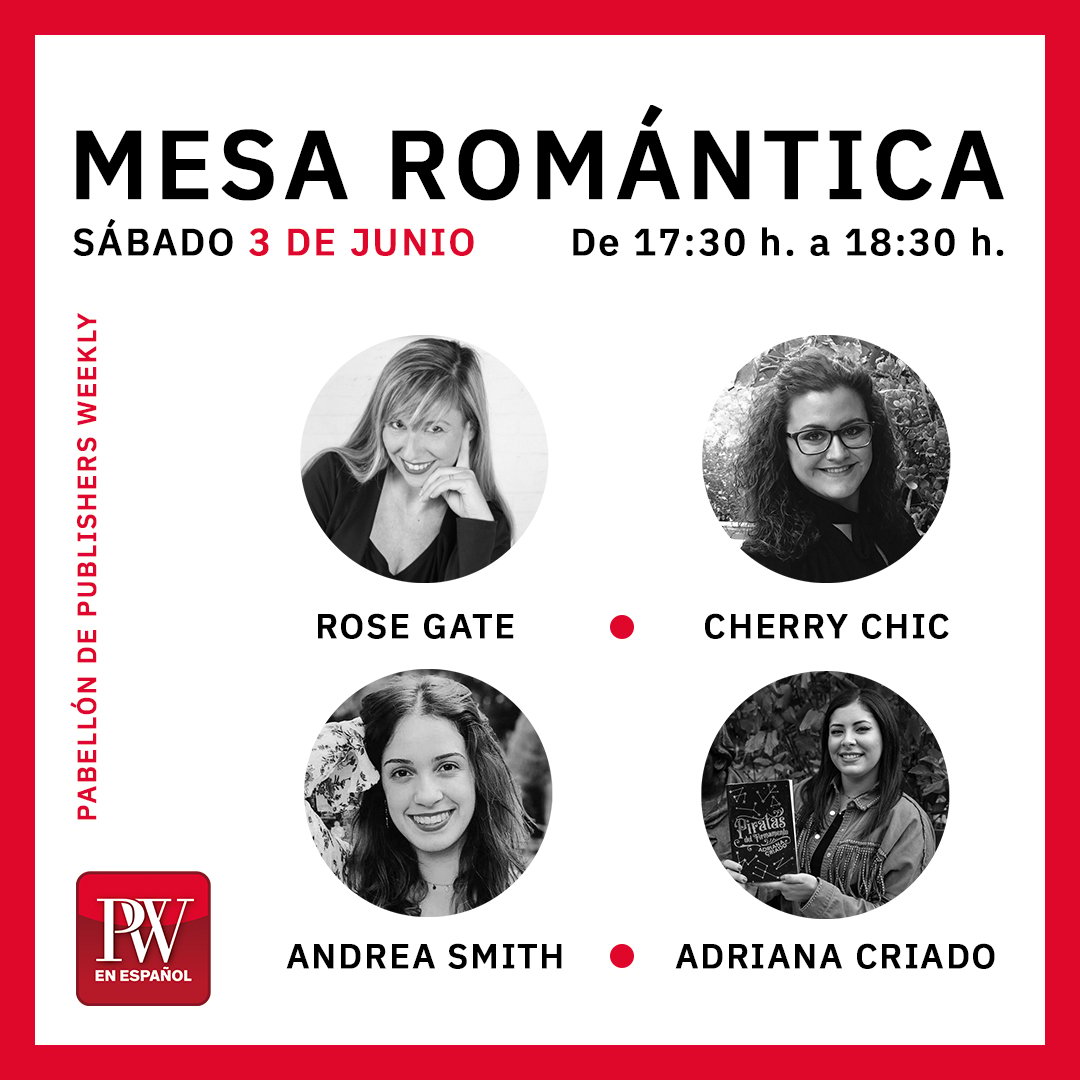 publishersmag's tweet photo. La mesa redonda definitiva sobre literatura romántica tendrá lugar esta tarde en nuestro pabellón de la Feria del Libro de Madrid y contará con Rose Gate, Cherry Chic, Andrea Smith y Adriana Criado. ¡Te esperamos! 🎥❤️
#flm # #rosegate #cherrychic #andreasmith #adrianacriado https://t.co/mNLrbW6iOR