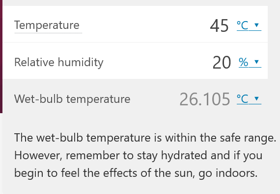 praddy06's tweet photo. Even areas close to sea in Chennai city are sizzling at 41 C and Humidity is close to 50%

Assume Rajasthan or North India are recording 45 but humidity is just 15-20%.

Lets see the wet bulb temperature comparison. https://t.co/Ti5DAU2QZt
