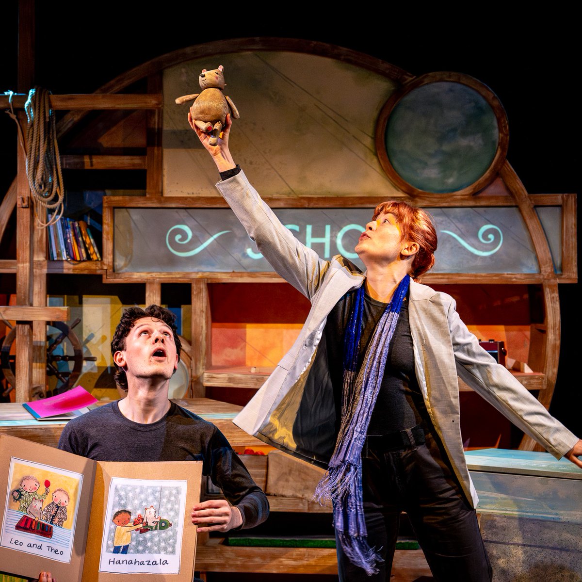 polkatheatre's tweet photo. How gorgeous are the brand-new shots of The Everywhere Bear? 🤩

This adorable adaptation of the Julia Donaldson &amp; Rebecca Cobb book is with us until Sunday 13 August, don't miss it! 

Photos by @stevegregson_

Cast
@LottieJohnson8
@CalumIDBruce https://t.co/oX2JpKsWgF