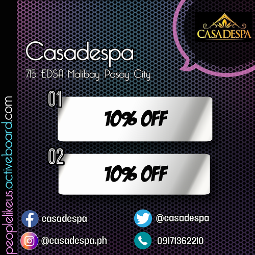 Plucards's tweet photo. @casadespa is a partner spa of the forum. Avail the benefits by presenting your PLUS membership card.
#casadespa #massage #membershipbenefits #pluscard #PrideMonth https://t.co/dbSTofJCAd