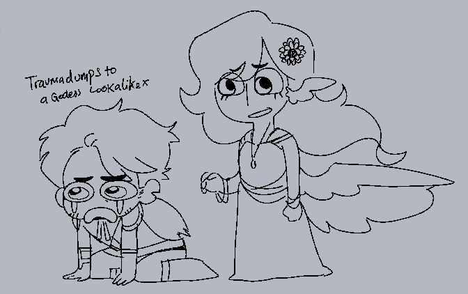 E has been infodumping Sausage Lore so here are some art work   #mythicalsausagefanart #pearlescentmoonfanart #theorionsoundfanart