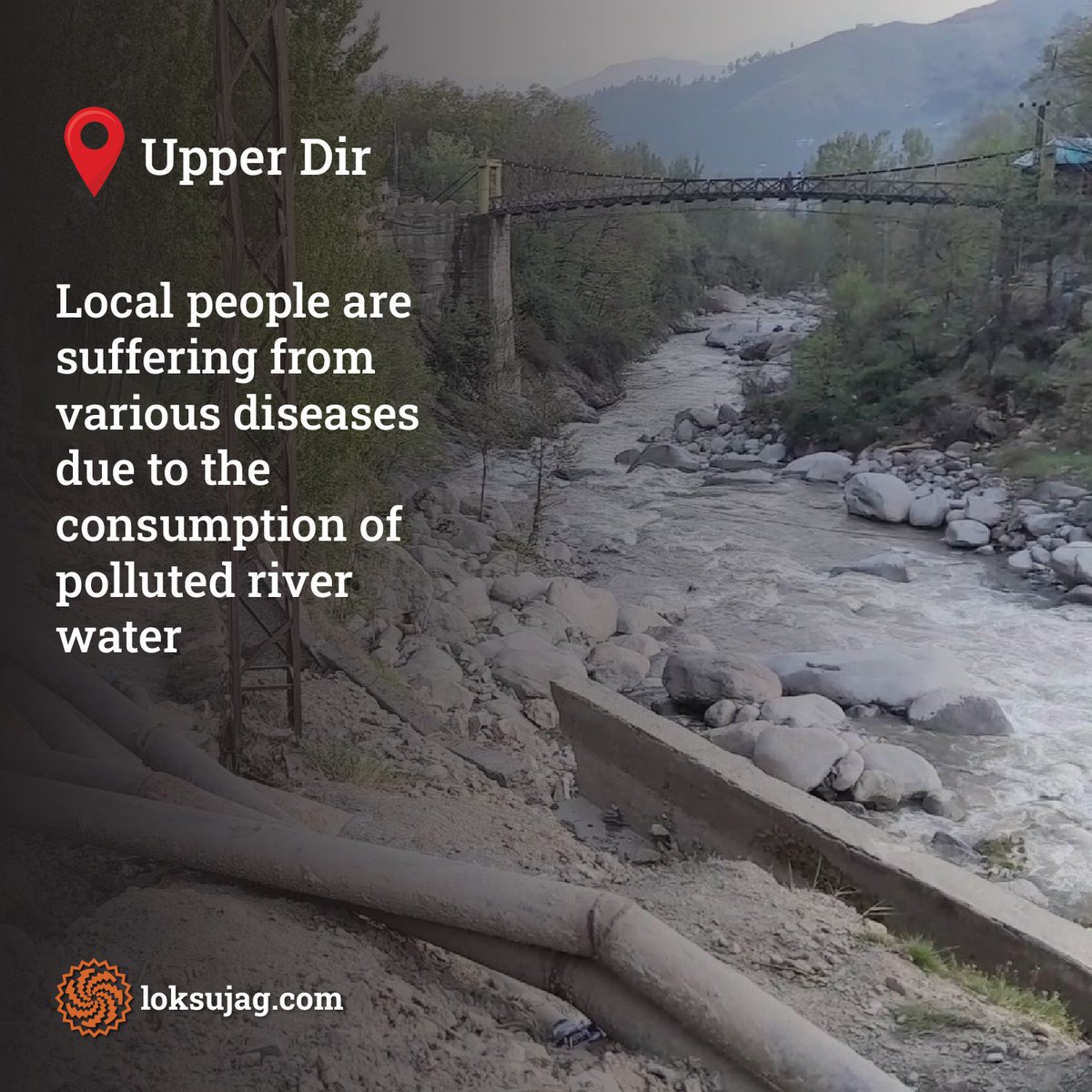 People of #UpperDir are suffering from various diseases due to the consumption of sewage-contaminated water from River Panjkora. However, the Government seems reluctant to enforce laws and regulations to stop the dumping of sewage water into the river.

#PublicHealthCrisis #KPK