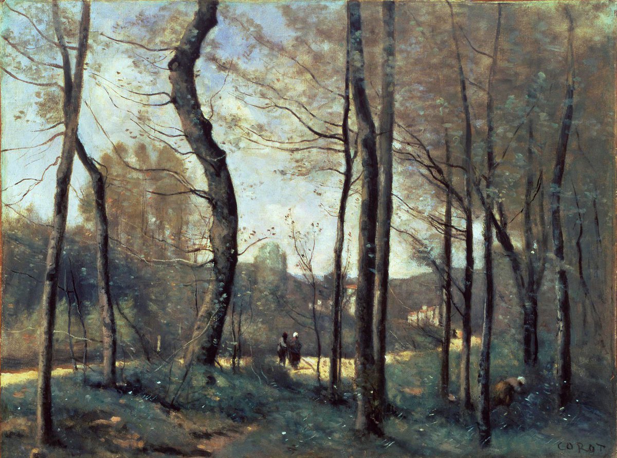 Jean-Baptiste-Camille Corot (French, 1796–1875)
Early Spring near Mantes
1855-1865
oil on canvas, 35.24 × 46.99 cm
Carnegie Museum of Art  
#ClassicalArt #Masterpiece #Painting #Artist #ArtHistory #Artwork #Museum #Art #Kunst #Arte #BeauxArts #FineArt #Landscape #Corot #FrenchArt