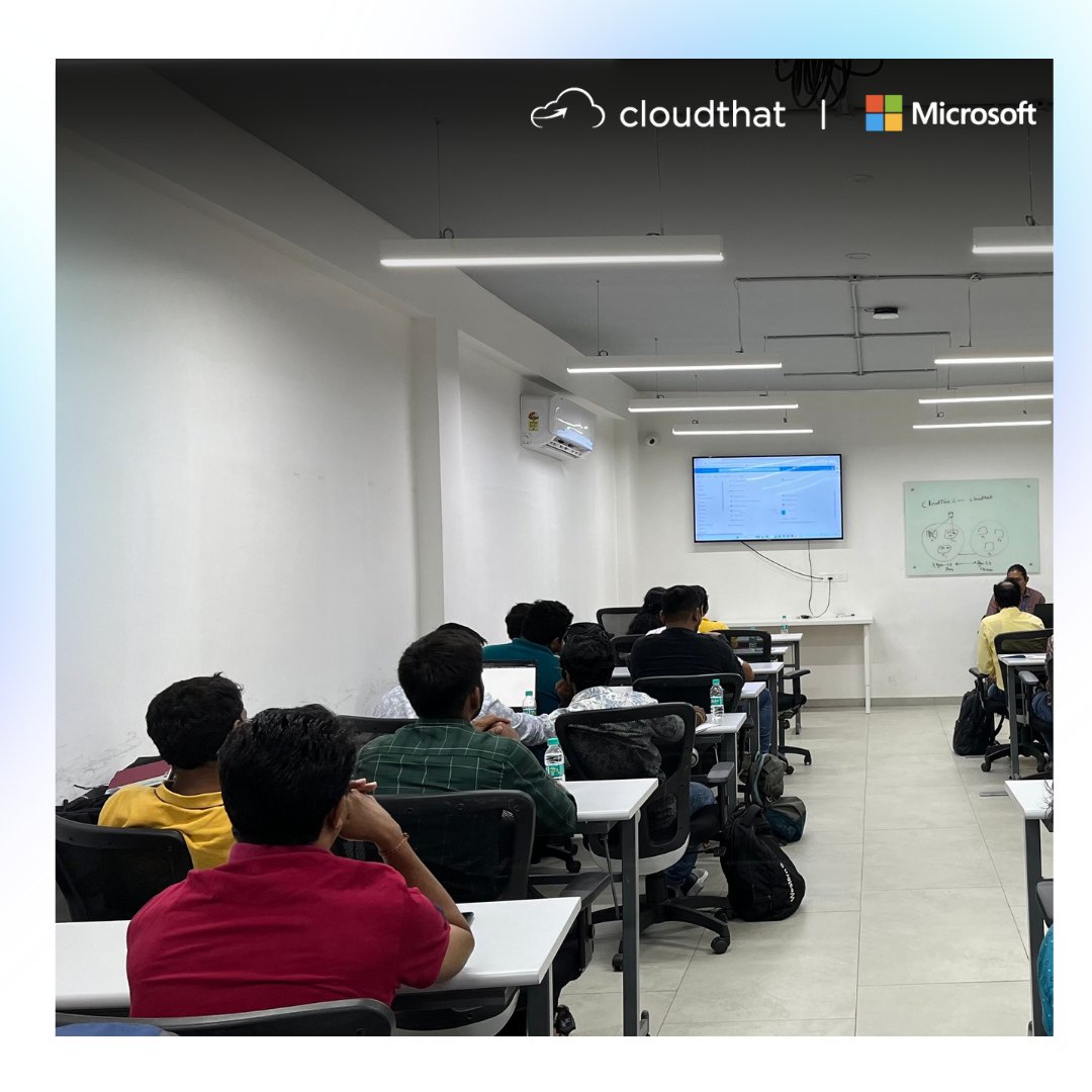 cloudthat's tweet image. 📢 Glimpses of our In-person training session!
🎉 Experience the power of AI-900, AZ-900, and ChatGPT programs. 🤖
Join us on 24th June for the next training featuring AZ-204+ AZ-400. Register now: bitly.ws/GMaT
@Microsoft
#AItraining #CloudComputingTraining #AI900