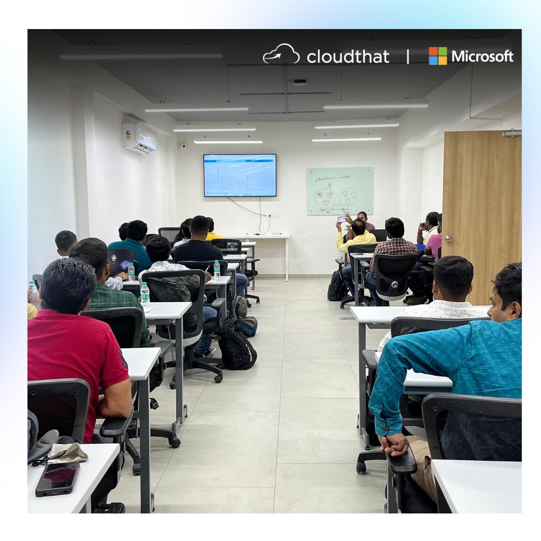 cloudthat's tweet image. 📢 Glimpses of our In-person training session!
🎉 Experience the power of AI-900, AZ-900, and ChatGPT programs. 🤖
Join us on 24th June for the next training featuring AZ-204+ AZ-400. Register now: bitly.ws/GMaT
@Microsoft
#AItraining #CloudComputingTraining #AI900