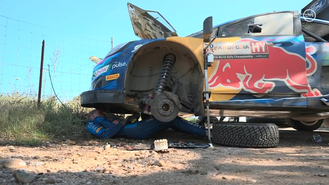 Ford Puma Rally1 in its natural habitat. #WRCLive #RallyItaliaSardegna