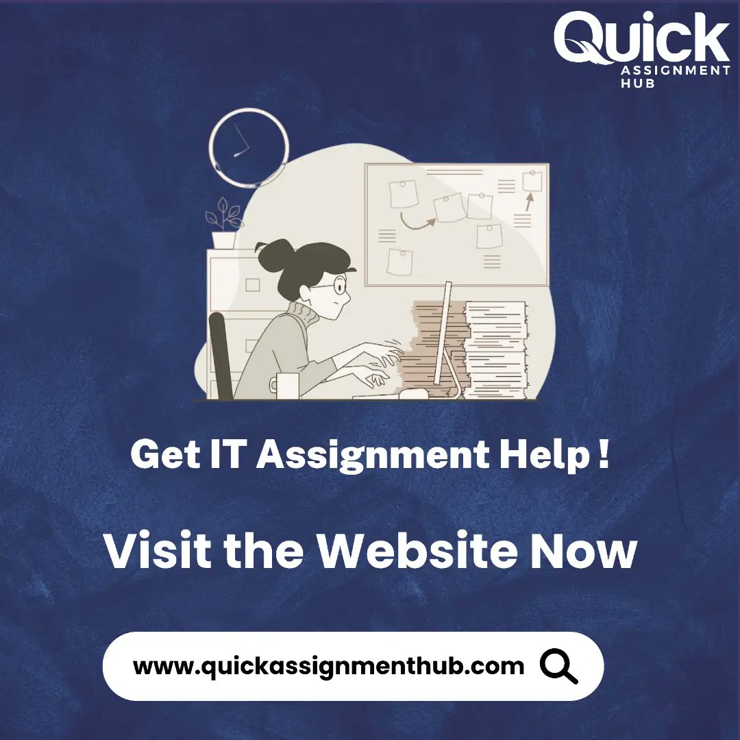QuickAsgmtHub's tweet image. STUCKED IN IT ASSIGNMENTS..?

Contact us.
🌐- quickassignmenthub.com
📞- +44 73803 28080
📩- info@quickassignmenthub.com

#jackwhite #daquan #studytricks  #lloydgriffith #tipsstudy