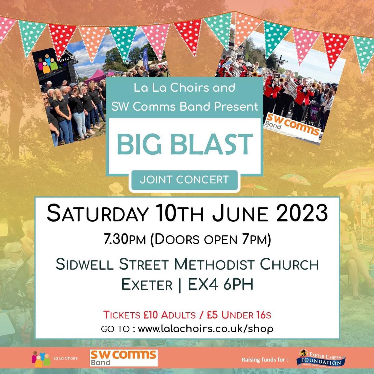 Lympstone Band (@lympstoneband) on Twitter photo Really looking forward to our joint concert with <a href="/lalachoirs/">La La Choirs</a> at Sidwell Street Methodist Church next Saturday (7:30, 10/6). A great range of music with something for everyone, all in aid of <a href="/Exe_Foundation/">Exeter Chiefs Foundation</a> Get your tickets here lalachoirs.co.uk/product/big-bl… <a href="/whatsondevon/">What's On Devon</a> <a href="/ILoveExeter/">Love Exeter</a> Really looking forward to our joint concert with <a href="/lalachoirs/">La La Choirs</a> at Sidwell Street Methodist Church next Saturday (7:30, 10/6). A great range of music with something for everyone, all in aid of <a href="/Exe_Foundation/">Exeter Chiefs Foundation</a> Get your tickets here lalachoirs.co.uk/product/big-bl… <a href="/whatsondevon/">What's On Devon</a> <a href="/ILoveExeter/">Love Exeter</a>