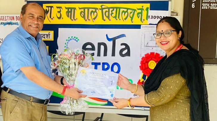 DeepaBhadula's tweet photo. Congratulations to our respected Principal @KuldeepSinghPpl on securing 1st position in the School leadership track, Delhi Centa Olympiad 2023 examination! We r so proud of his hard work &amp; dedication.He is an inspiration to us all. #CENTATPO #Education #Leadership
@Dir_Education https://t.co/2bau9GPUwT