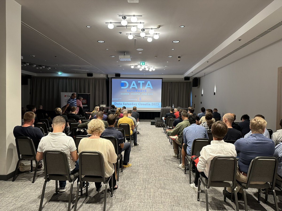 OdetaJan's tweet image. Data Saturday Croatia started! 🤘👏
So lovely to see so many people coming to learn more about Data Platform. 🙂
#datasaturdaycroatia #datasaturdays #dataplatform