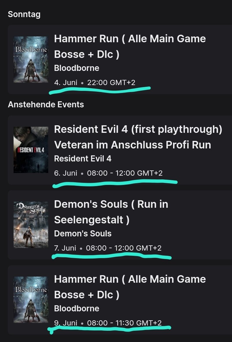 Olá, das ist mein Plan für Sonntag + nächste Woche 😉