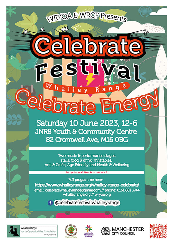I'll be appearing at the Celebrate Festival as part of a fantastic line up of poets/spoken word artists from 2.50pm, hosted by Tony Curry.  The free festival is from 12-6 at JNR8 on Cromwell Ave M16 0BG. @WhalleyRangeorg #WhalleyRange #poetry #community #celebrate