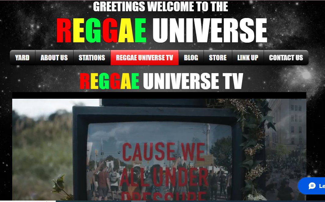 Exciting news: the highly anticipated Reggae Universe Tv is now live💫

You can watch ✨music videos✨documentaries✨concerts✨film & much more!📺  24/7s

WATCH: reggae-universe.com/tv

#Reggae #dancehall #soca #Tv #Film #Documentaries #Jamaica #uk #EU #Toronto