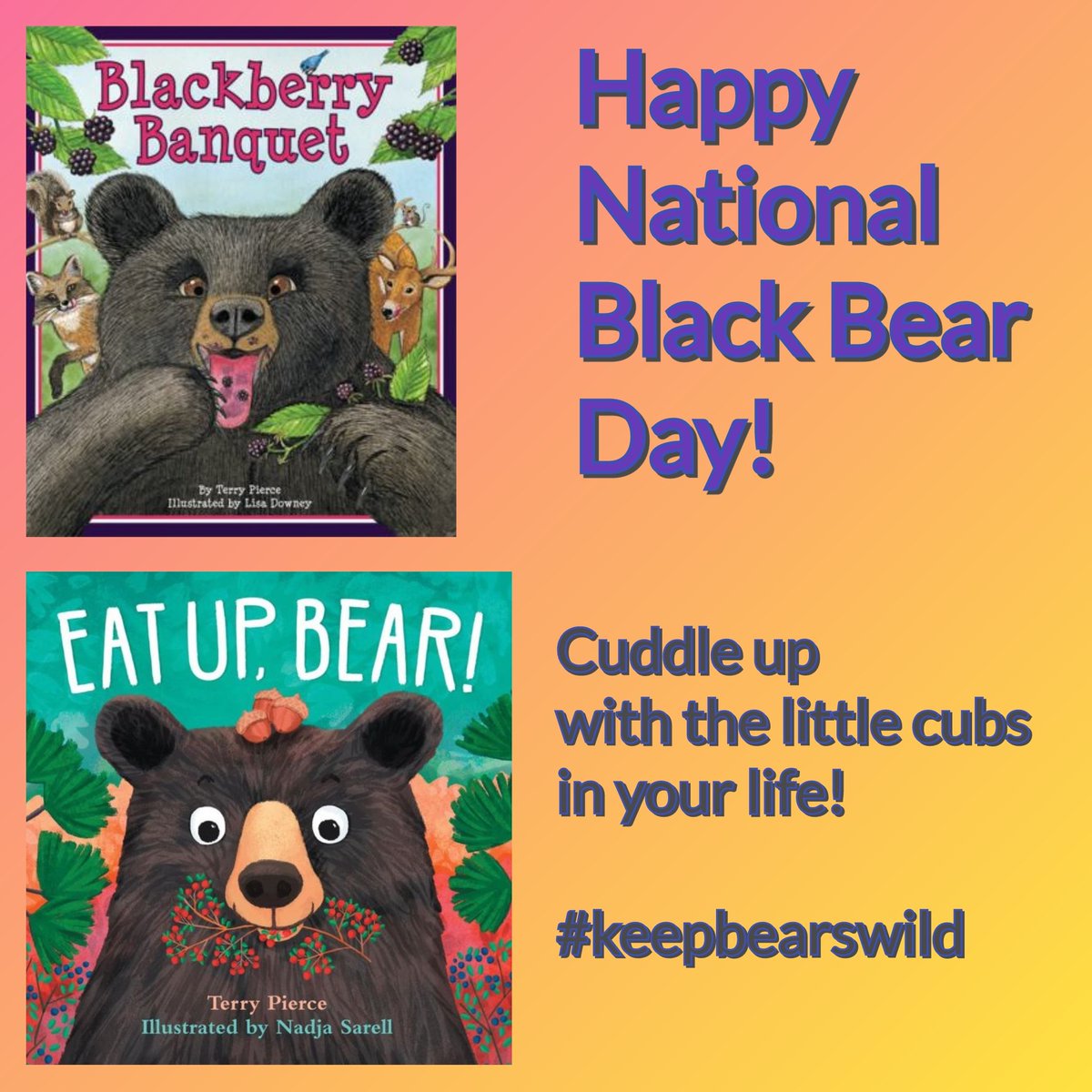 Happy National Black Bear Day! Let's do our part to help keep these beautiful creatures safe and wild. 🐻🐻🐻 #nationalblackbearday #keepbearswild