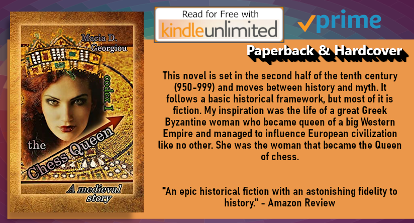 ⭐⭐⭐⭐⭐ #5Stars 'For chess and history lovers ...This book is well worth reading.'
⭐⭐⭐⭐⭐
#READ #FREE via #KindleUnlimited #eBook
⭐⭐⭐⭐⭐
The Chess Queen: codex 1
by Maria Georgiou amzn.to/41AC4pK

#HistFict #eBook #MustRead
#KUBooks #KUeBooks
#BookTwitter