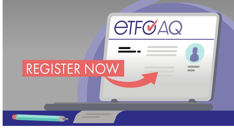 Summer registration for <a href="/etfoaq/">ETFO AQ</a> courses is open!  
Click here to register—-> etfo-aq.ca/catalogue/
Registration closes June 20. We are looking forward to learning with you! 💻