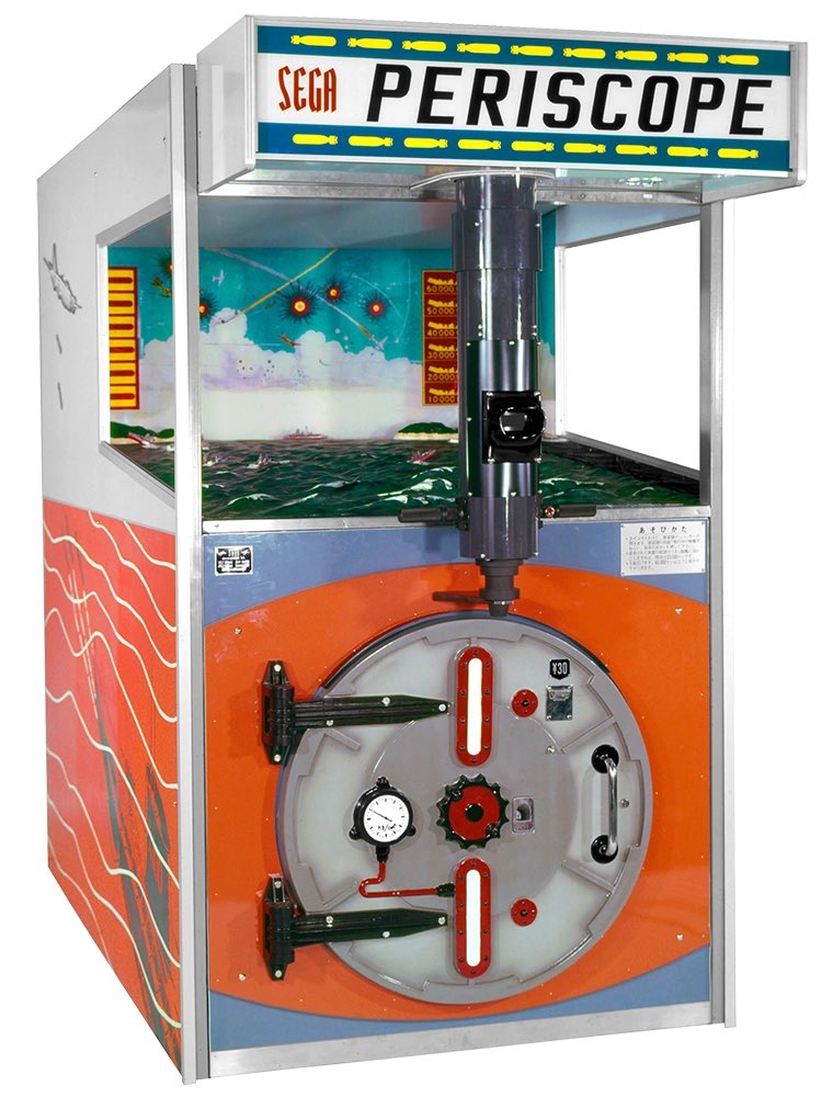 Later one their  first arcade game was Periscope out in 1966 and was shooting machine game 💥