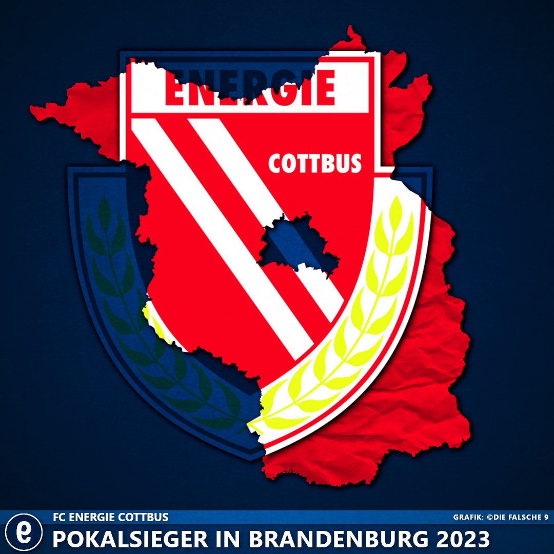die_falsche_9's tweet image. Der @Nur_Energie ist Pokalsieger in Brandenburg! 🏆 Zum zweiten Mal in Folge gehen die Lausitzer im #DFBPokal an den Start. Herzlichen Glückwunsch nach Cottbus! 👏 

➡️ Die DFB-Pokalteilnehmer 2023/24: diefalsche9.de/die-dfb-pokal-…