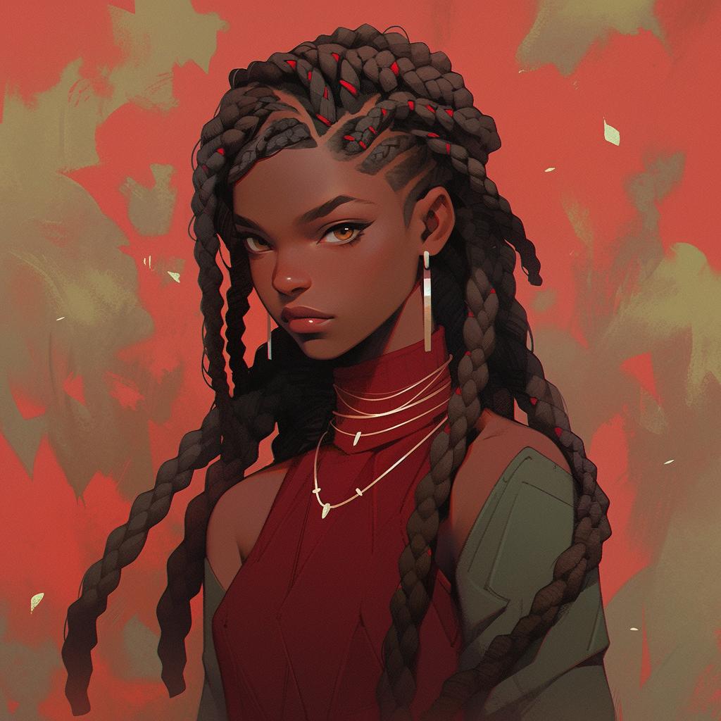 My girl got braids
#FantasyArt #SergeMarshennikov #UltraDetailed #Illustration #Brushwork #MidJourney #Wanderlust #ArtOfTheDay #DigitalArt #FemaleArtist #BlackGirlMagic #Afrofuturism #Mythology #FantasyLandscape #ArtInspiration #ArtCollective #SupportArtists #WomenInArt