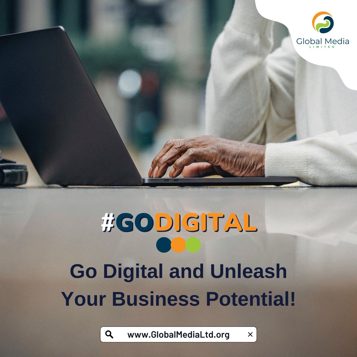 It's time to level up your digital game! Join the Go Digital movement with Global Media Ltd and stay ahead of the competition. @RealGlobalMedia🚀💡 #GoDigital #AskGlobalMediaLtd #GlobalMediaLtd 

#DigitalTransformation #ContentMarketing #Digitalmarketing #WhatIsAWoman