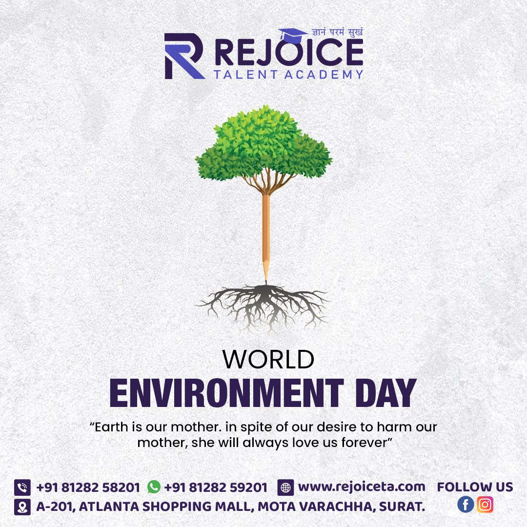 Protecting our planet is not a choice, it's a responsibility. Happy World Environment Day! 🌱
.
.
.
.

#EnvironmentDay #SustainableLiving #SaveOurPlanet #Surat #ITHub #AI #ArtificialIntelligence #MachineLearning #ITCourses #TechnologyEducation #DigitalTransformation #ITTraining