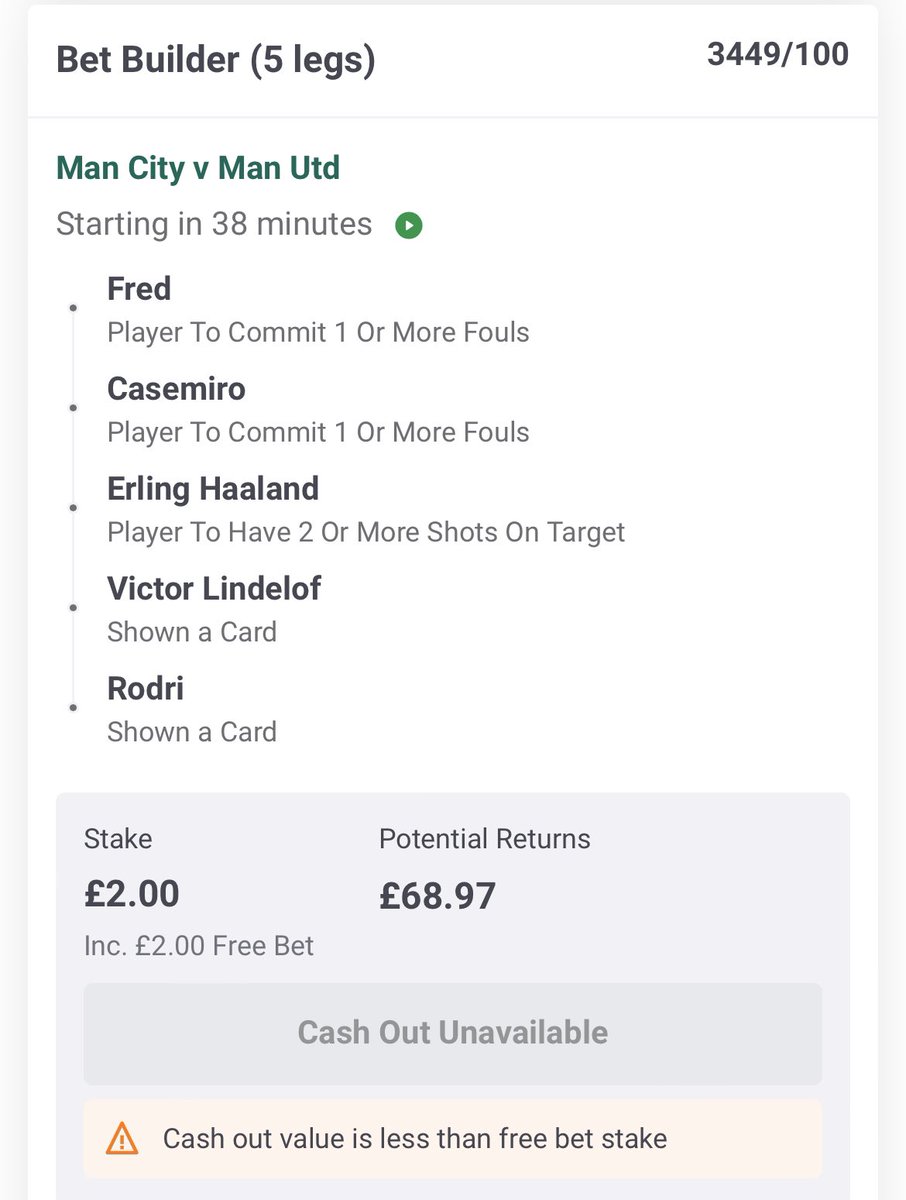 AlphaTipster97's tweet photo. Paddy power free bet 

Get involved people 👍🏻💵💵 https://t.co/Bo3aF1Yapp