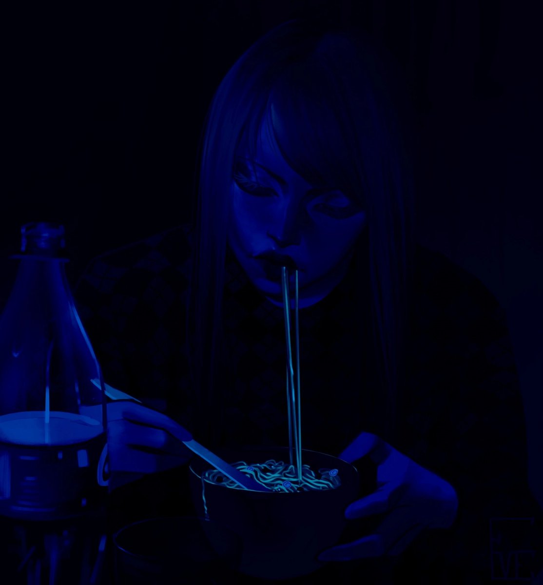 Да не ебу я че писать. Картинку нарисовала. Девка лапшу ест. И вы поешьте. Приятного аппетита