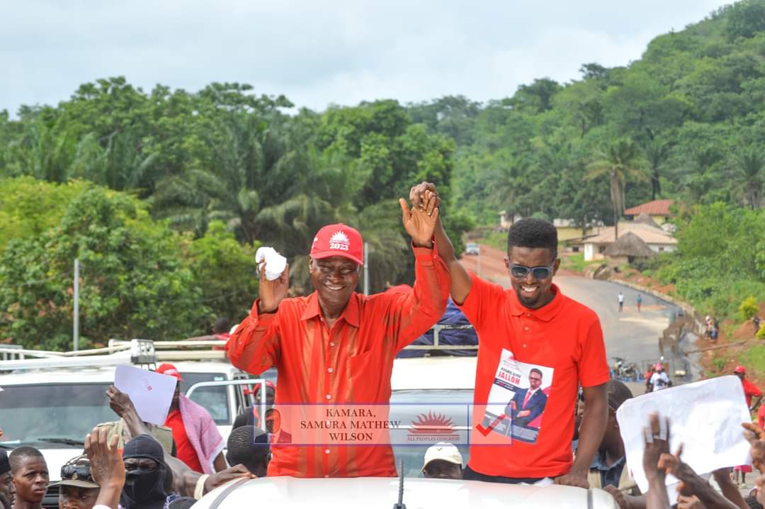 redandready2023's tweet photo. Today, the APC campaign hit Falaba District.  Our mighty APC Presidential Candidate @samurakamara201 taking the One Nation Message to the good people of Falaba. #SaloneTwitter #RedandReady2023 #APCBackToPower2023 #WanNation #OneNation #WanSalone https://t.co/P6y8vbCahU