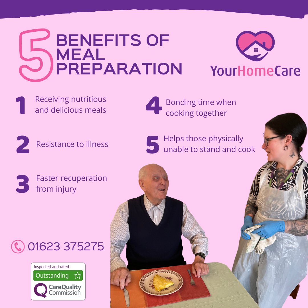 This is just one of the many things we can help you with in your home.

To find out more, get in touch!

📞 01623 375275
📧 hello@yourhomecare.co.uk

#homecare #carer #homecareassistant #healthcare #socialcare #adultsocialcare #elderlycare #dementiacare #supportwork