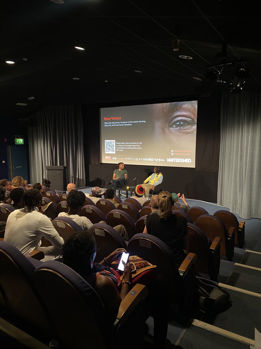 We’re underway at the Watershed currently enjoying an insightful Q&A with Ade Femzo, producer of the award-winning “Drop Out”. We are here until 10pm so join us for a day filled with films and action!  #bfinetwork #filmandtvcharity #aardman #filmhubsw #watershed  #uwefilm