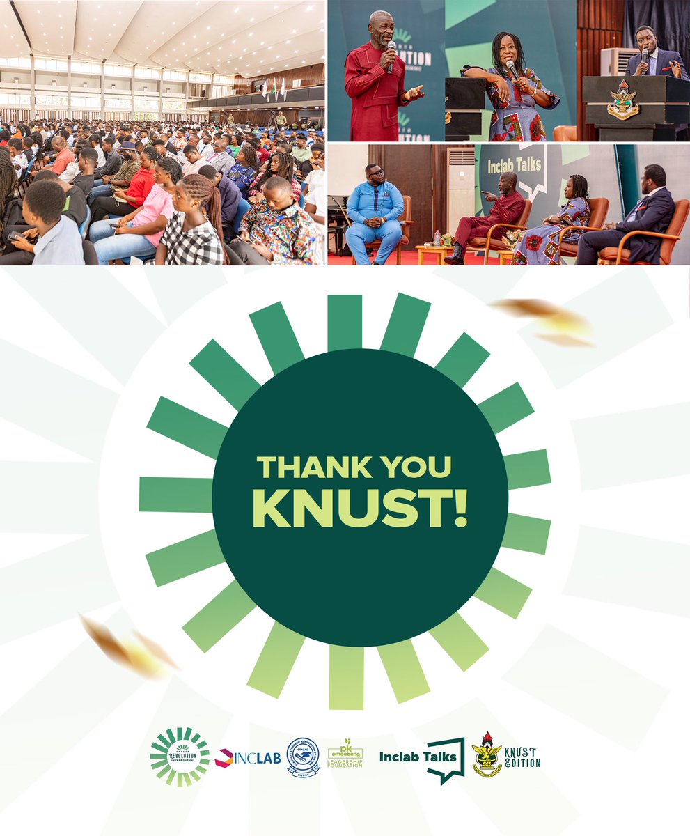 WikicatStalwart's tweet photo. We thank all our seasoned speakers,  @PrinceKAmoabeng , @drsamankrah    and  Charlotte Lily Baidoo  for impacting over 1000 young leaders in-person and 2000 people joining  online at the  #INCLABTalks #4threvolutionleadershipconference  organized by @Inclab_  last Saturday.

A 🧵 https://t.co/VRI551xRk0