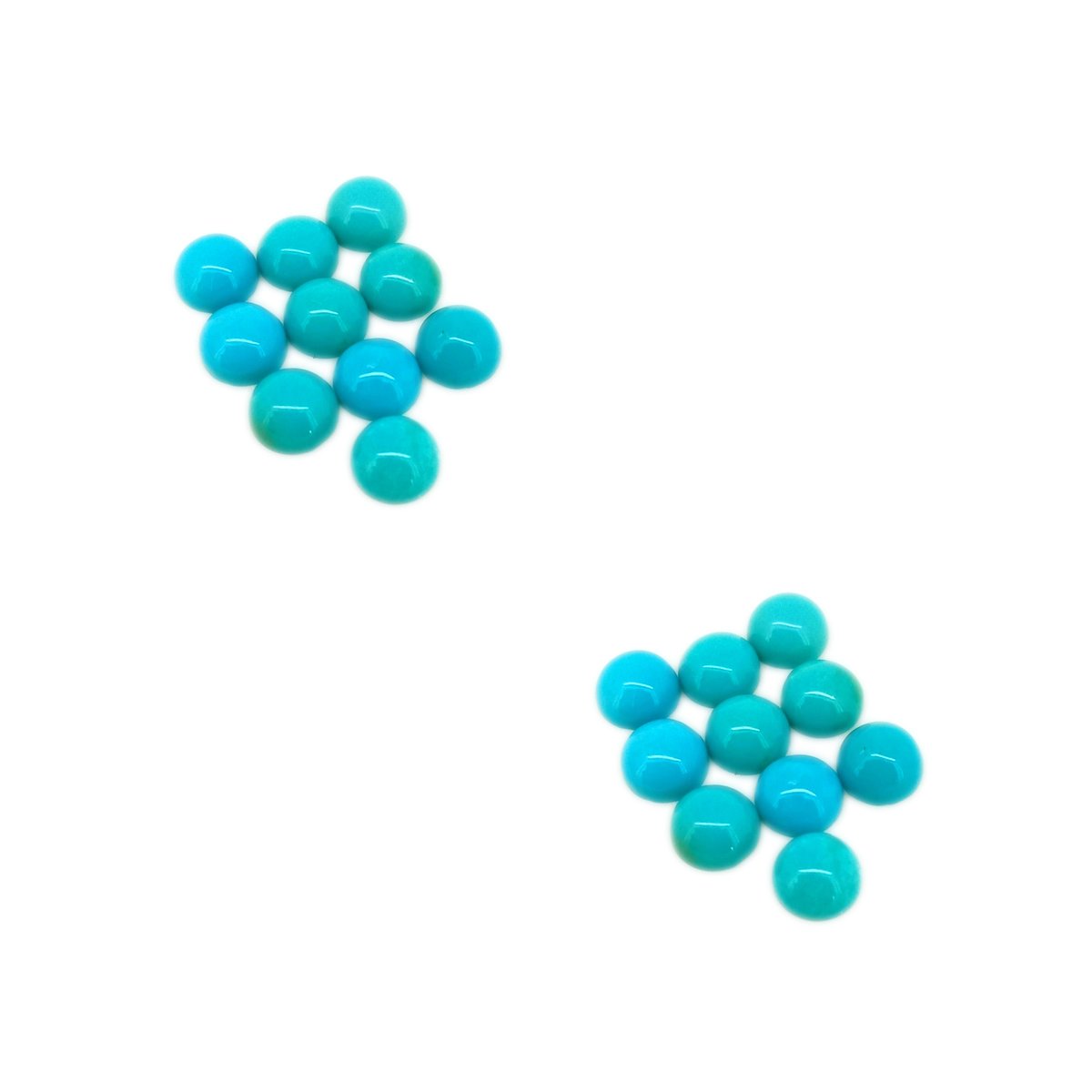 Get benefits from our 5mm Kingman blue Turquoise Cabochons.  #gemstonejewelry