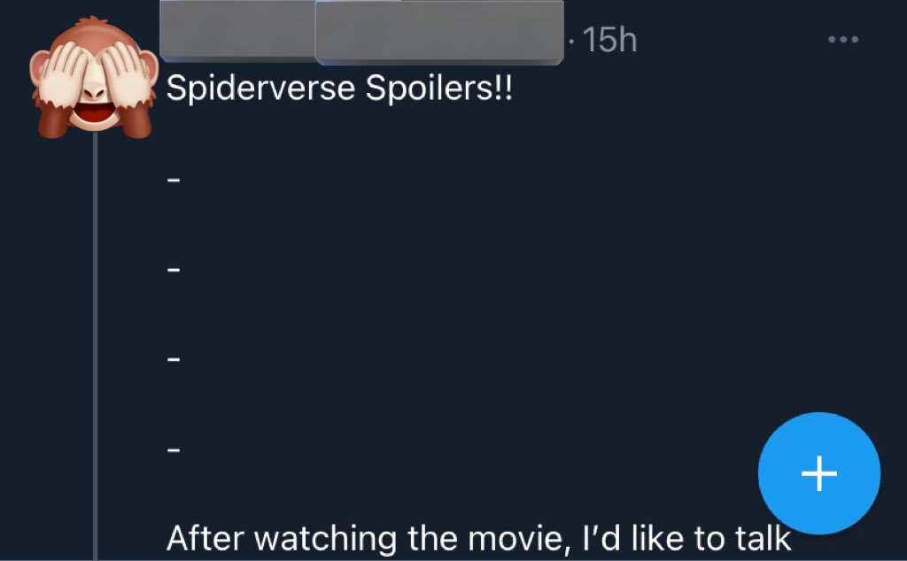 I am begging y’all to stop doing this to mark spoilers, it does not do anything